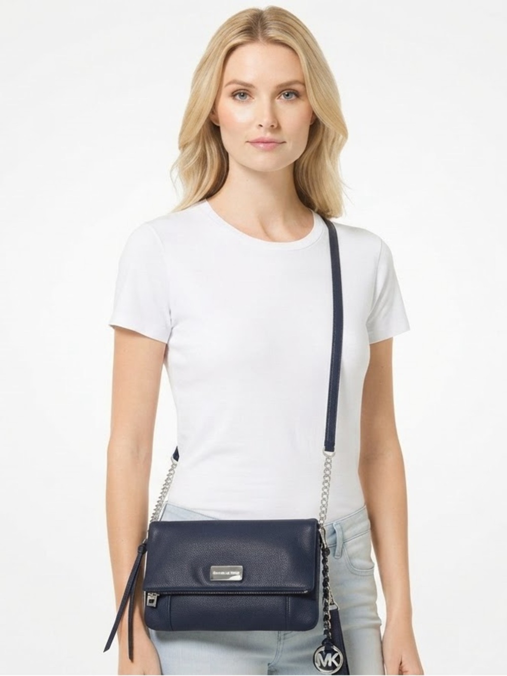 Michael Kors bag - Michael kors Bedford chain-link fold over crossbody purse